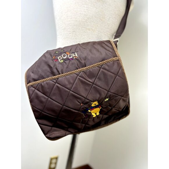Winnie the Pooh Brown Crossbody Tote Bag, Disney Character Bag - Picture 3 of 9